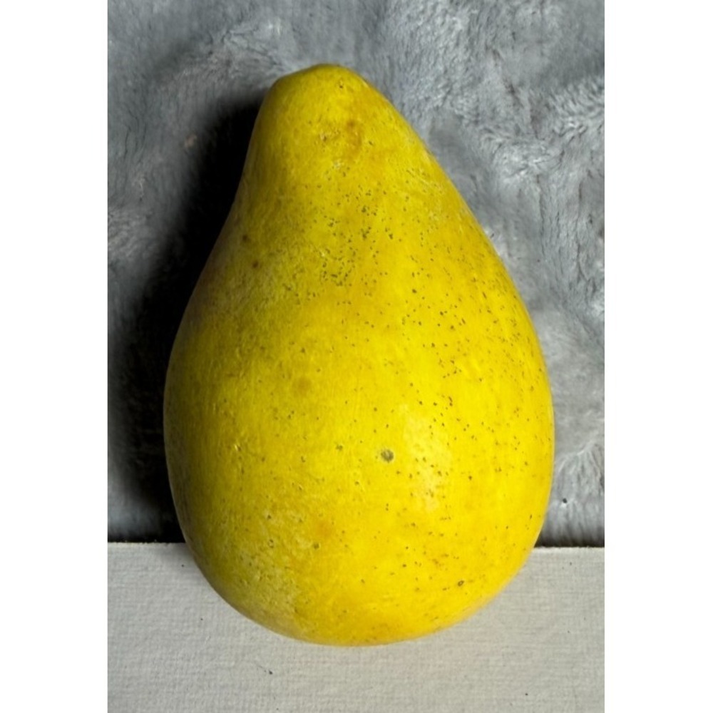 Early Antique Vintage Italian Alabaster Stone Fruit Pear